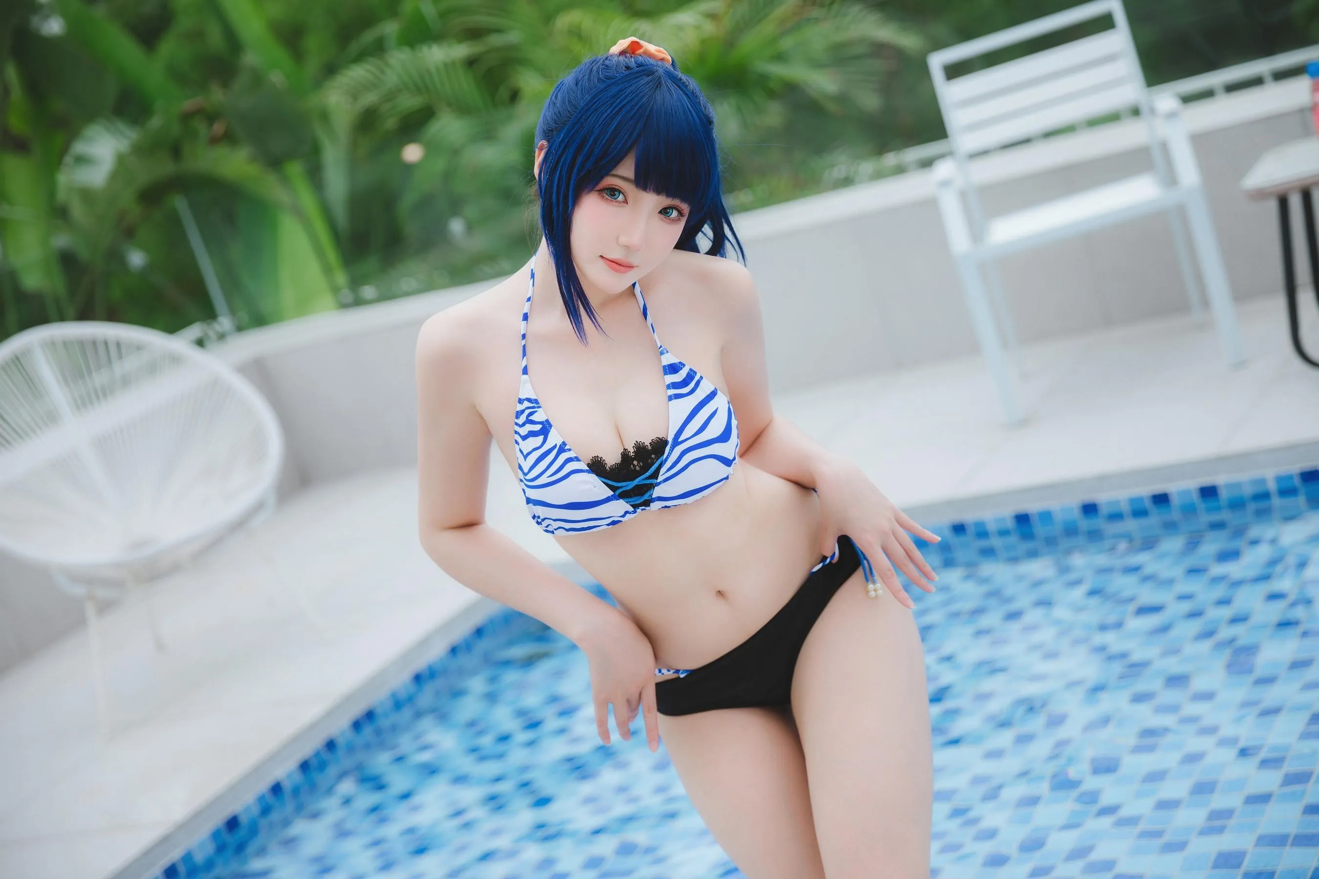 Momoko葵葵 – NO.35 瓜希酱 SSSS.GRIDMAN 宝多六花新条茜 泳装 [55P]插图7